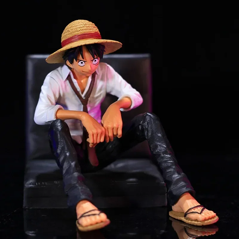 Cartoon One Piece Anime Figure Sofa Luffy Empress Boa Hancock Action Figure Model Car Ornaments Dolls Toys Home Decoration Gifts