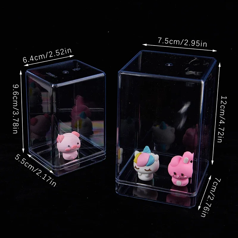 Desktop Storage Box Doll Model Display Case Dustproof Transparent Toy Model Display Stand Action Figure Toys Storage Box