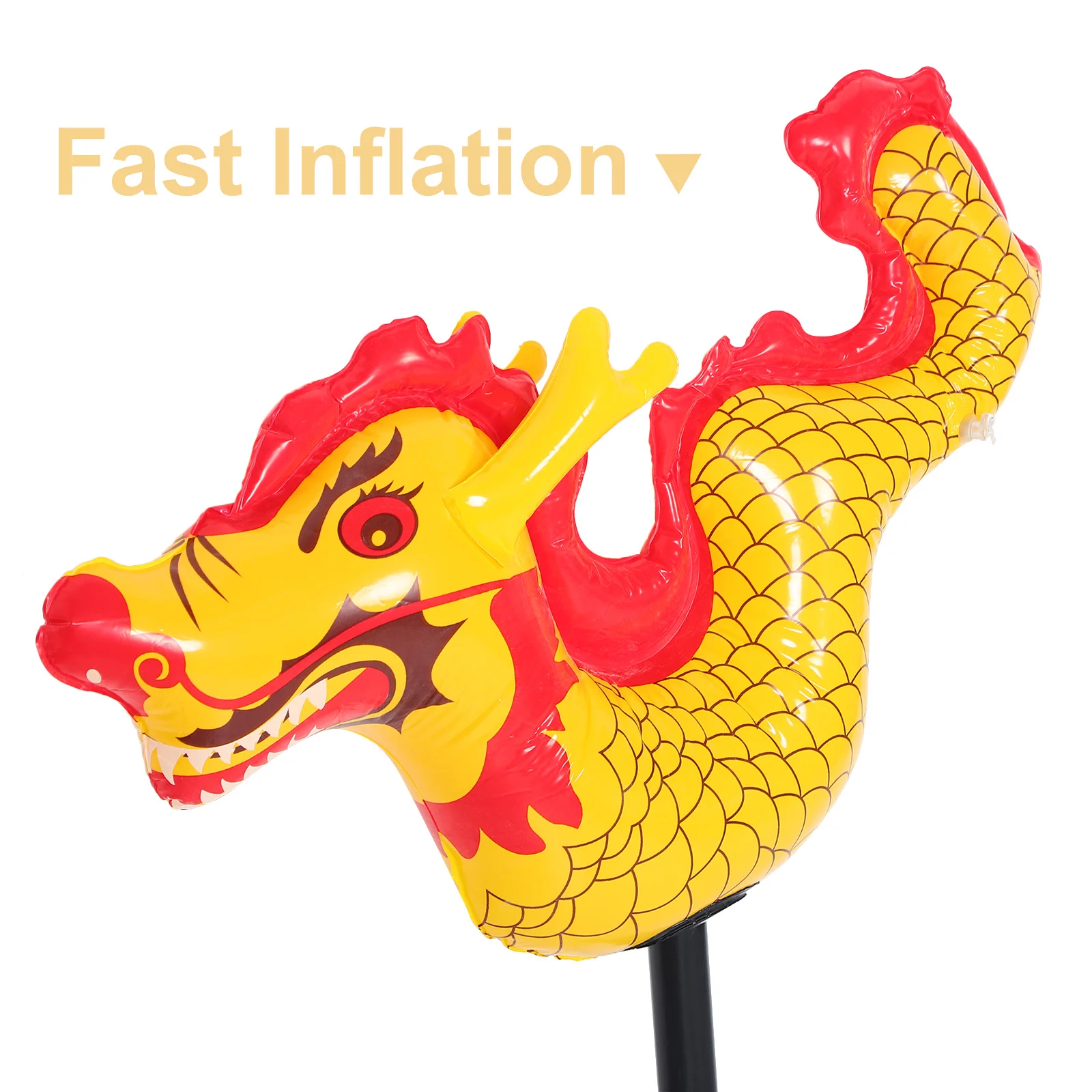 Décor gonflable de l'année du Dragon chinois, 3 pièces, fournitures de fête lunaire, décorations de Festival, ballon Dragon de dessin animé pour la famille