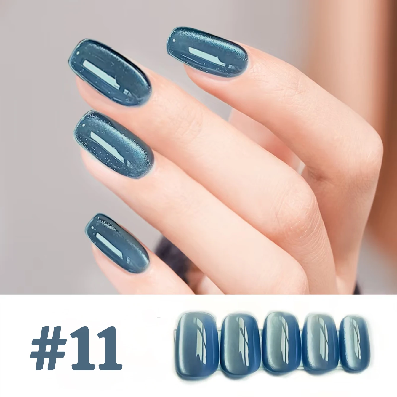 1-12 Stück WS Hot Style Nicht-Grau Universal White Cat Eye Gel Nagellack Super Flash White Glass Bead Nail Art Nail Suppies