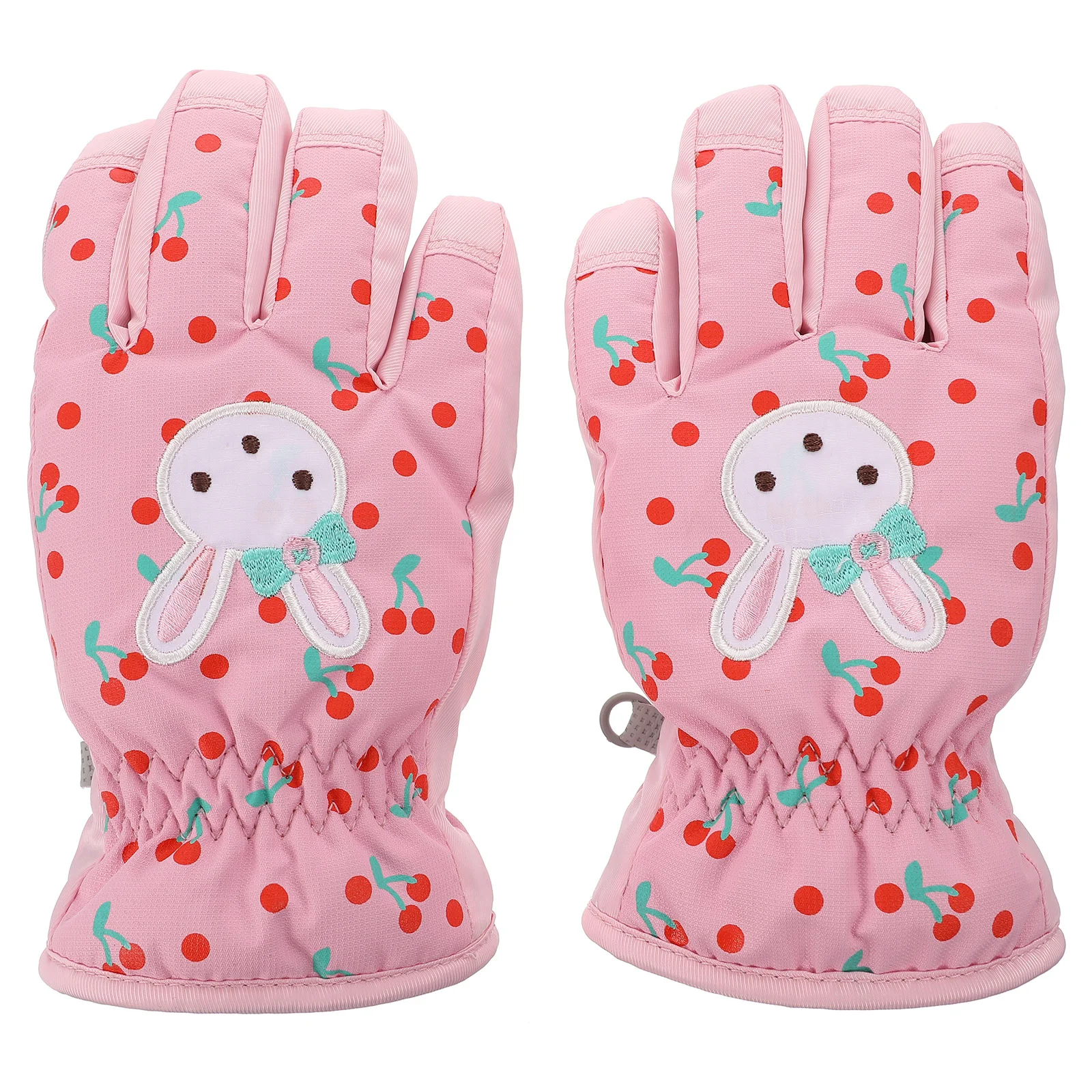 Luvas de esqui para meninas adoráveis resistentes à água para crianças manter luvas quentes crianças neve inverno