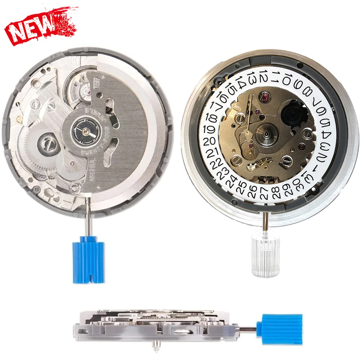 Mechanical Movement NH35 Premium NH35A White At 3/3.8/6 Date Wheel 24 Jewels Automatic Self-winding High Accuracy Movt Replace