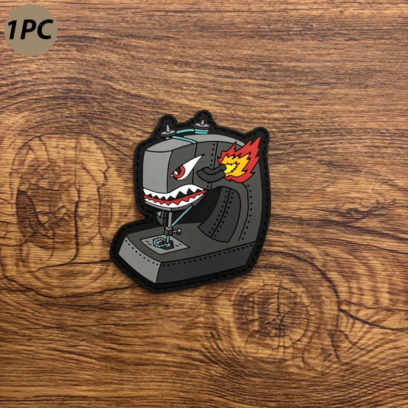 Luminous Pvc Patch with Fusion Patterns, Equipped with Velcro Arm Patches, Comes with Matching Fleece Fabric for Clothing, Bags, Trendy and Unique DIY Decorative Badges