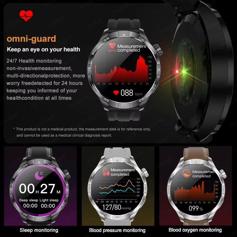 HUAWEI-reloj inteligente deportivo para hombre, pulsera con Pantalla AMOLED HD de 2024 pulgadas, Bluetooth, llamadas, NFC, GPS, resistente al agua,