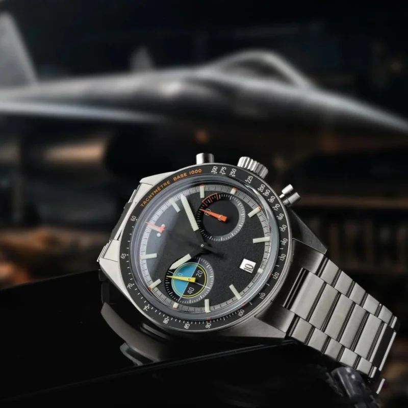CILOA Black Round Watch Men's 2025 New Trend Fashion Casual High-Quality Gift for Boyfriend Quartz Watch Waterproof - view 4