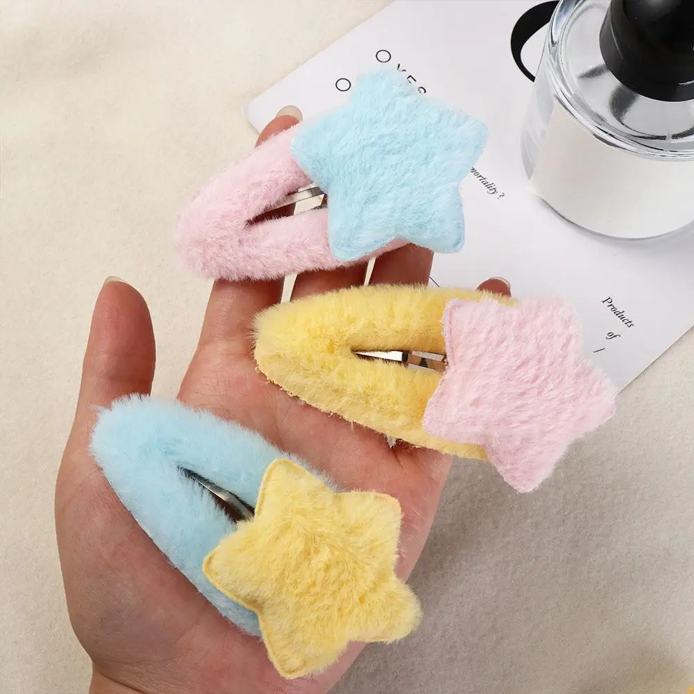 Fermaglio per capelli a forma di stella in stile minimalista alla moda Accessori per capelli Ornamento Forcine per capelli BB Copricapo Dolce e soffice Barrettes Quotidiano