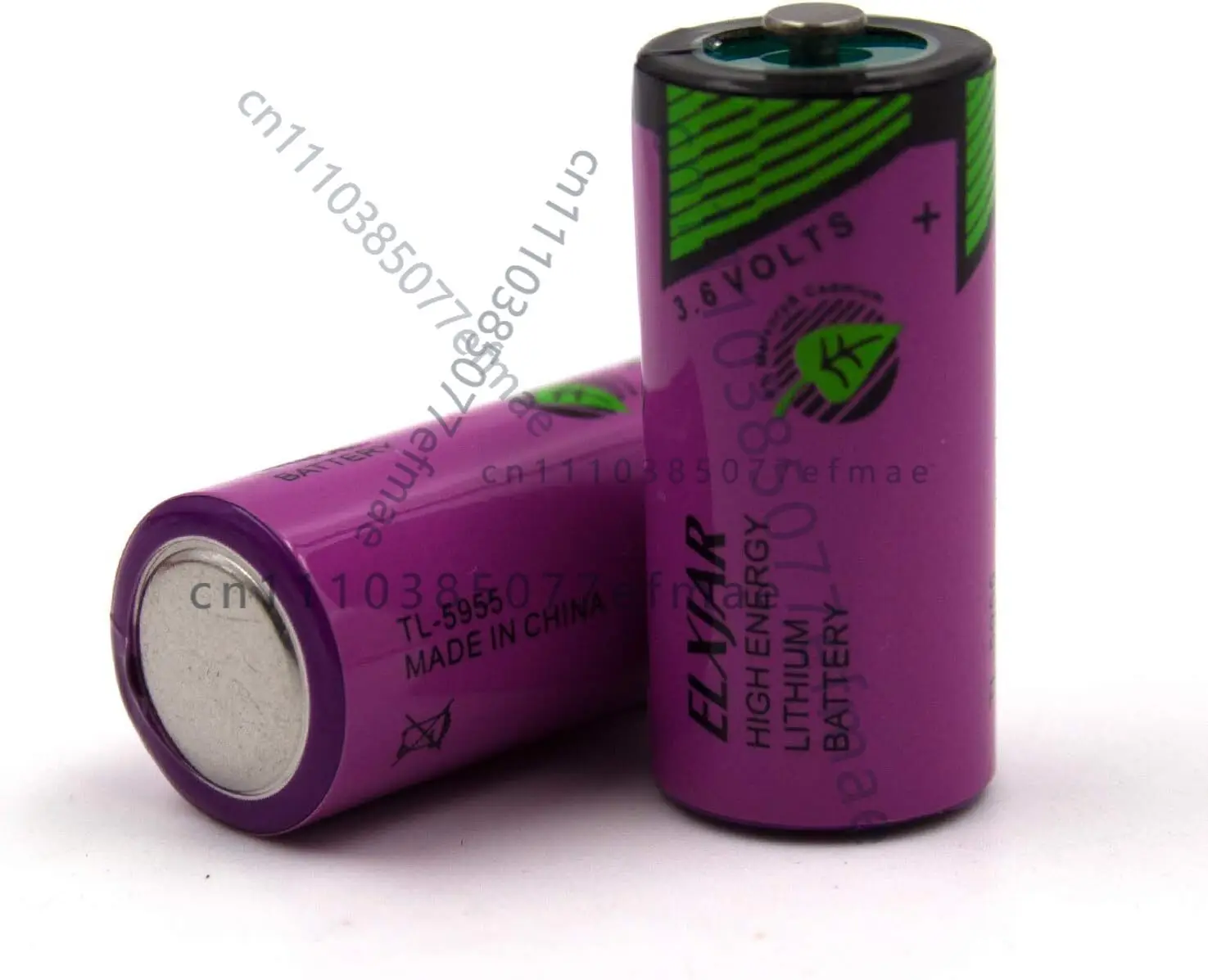 2Pcs TL-4955/TL-5955 2/3AA Tadiran 3.6V 1650mAh Thionyl Chloride Battery Power
