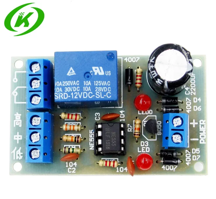 لتقوم بها بنفسك عدة وحدة تحكم في المستوى السائل وحدة استكشاف مستوى المياه مجلس 9 فولت 12 فولت التيار المتناوب تيار مستمر عالية الحالي التتابع مضخة التحكم منخفضة الطاقة