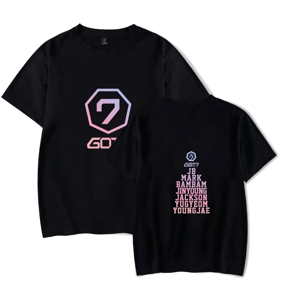 Kpop got7 world tour альбом olhos em You mark jackson хлопок camiseta манга curta topos t camisa hip hop crewneck t camisas