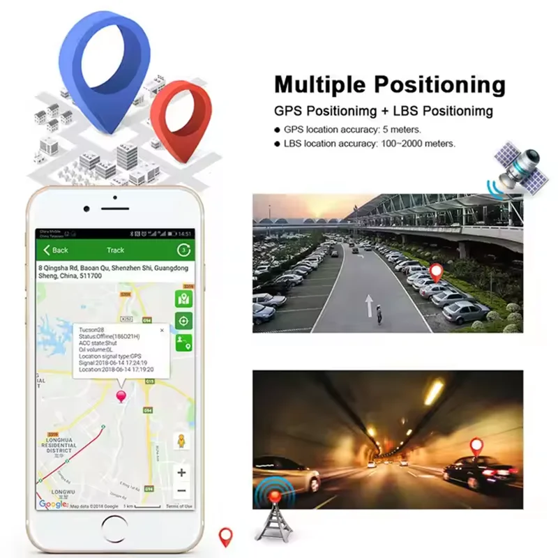 GOOD AlwayCare Real-Time Remote Vehicle GPS Tracker 4G 2G Speed Alarm Safety Driving Monitoring System for Wheel Loaders