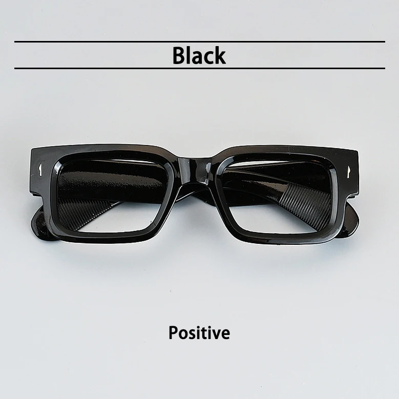Damen Photochrome Brille Quadratischer Übergroßer Acetatrahmen Anti-Blaulicht Myopie-Korrekturbrille Maßgefertigte Herrenbrille – Detail 7
