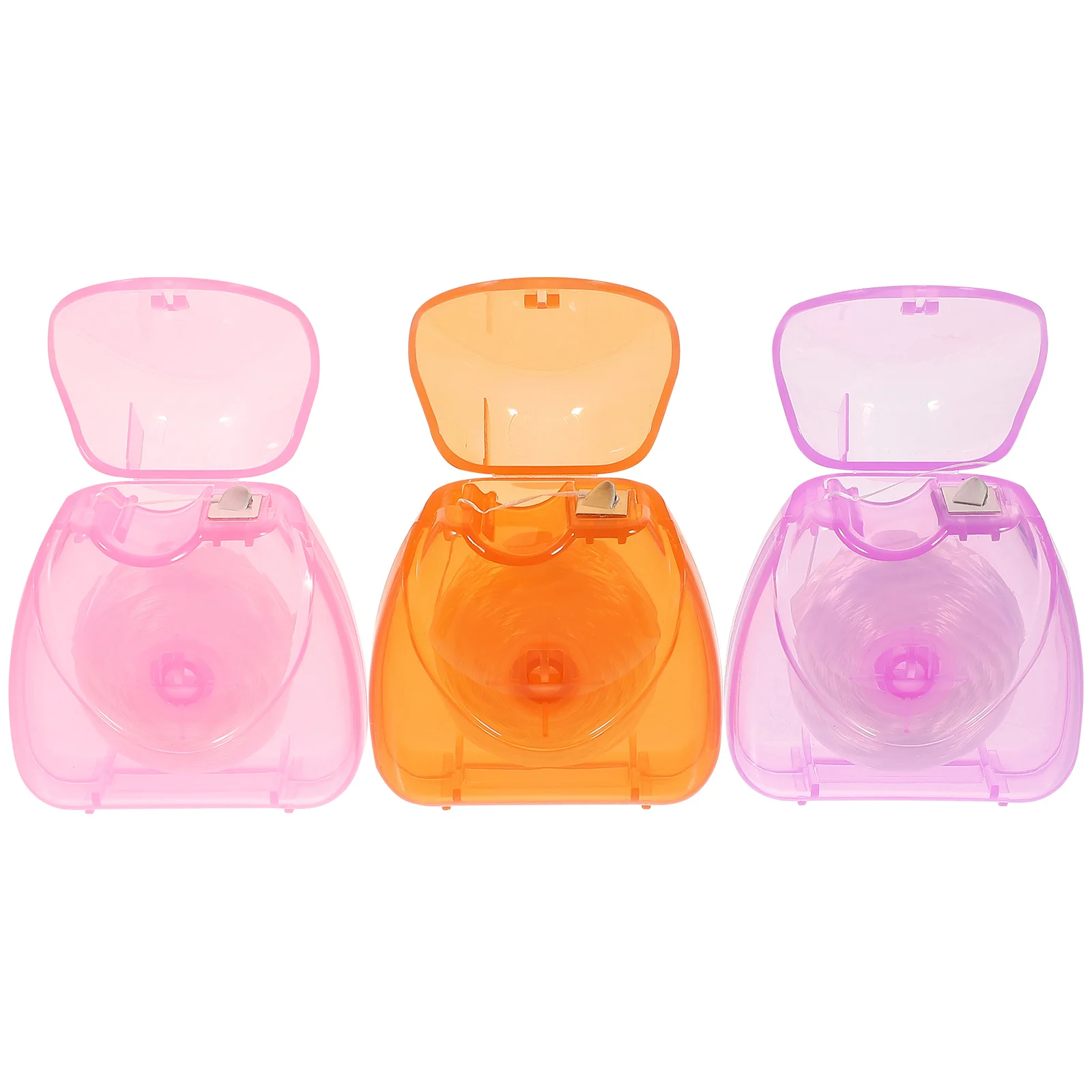 3 szt. 50M Nić Dentystyczna z Mikrowoskowym Wykończeniem, Cienka Poliestrowa Nić Interdentalna do Usuwania Osadu, Miętowa Higiena Jamy Ustnej, Przenośna do Zębów