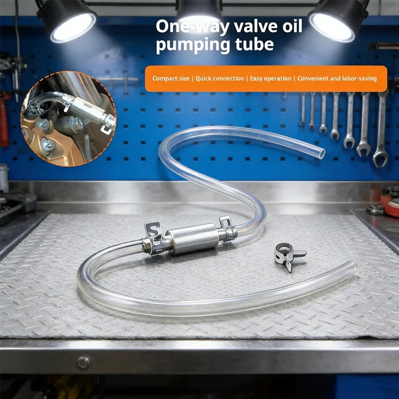 

Комплект для прокачки гидравлической системы сцепления автомобиля: цельный шланг с обратным клапаном и адаптерами