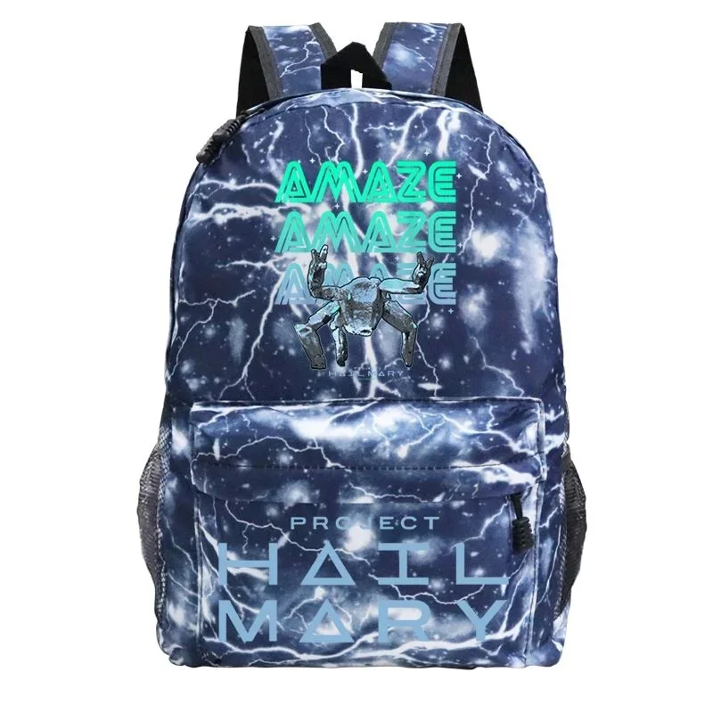 Project Hail Mary Fist My Bump Amazing Rocky Backpack Lightweight Large Capacity Student School Bag Casual Simple Bookbag