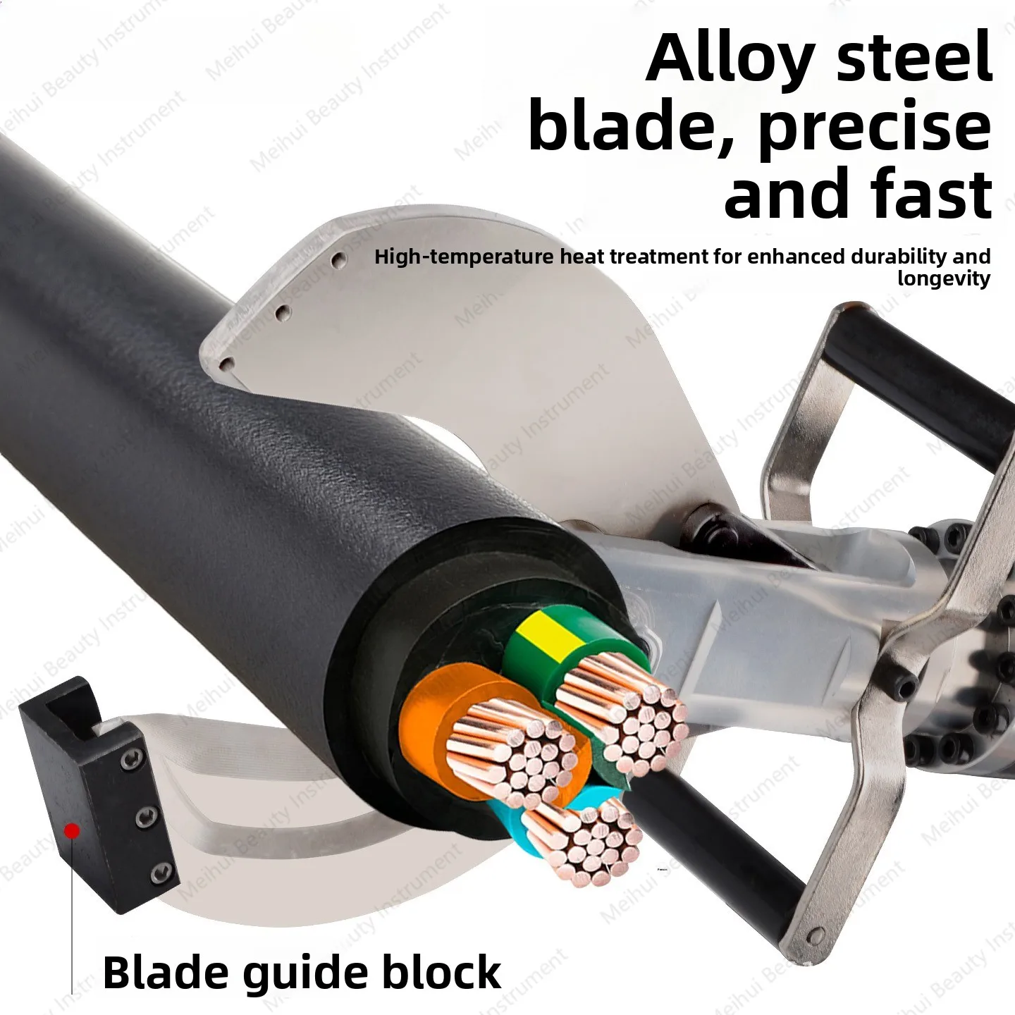 قاطع كابلات بدون فرش ببطارية ليثيوم، قاطع كابل محمول، أداة خاصة لقطع سريع من الألومنيوم والنحاس