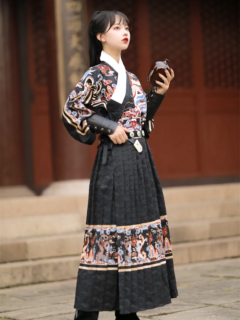 

Original Ming Dynas Sle Flng Fi Costume Couple Set Men's Full Outfit Traditional Hanfu Clothing Embroidered Spring Knife