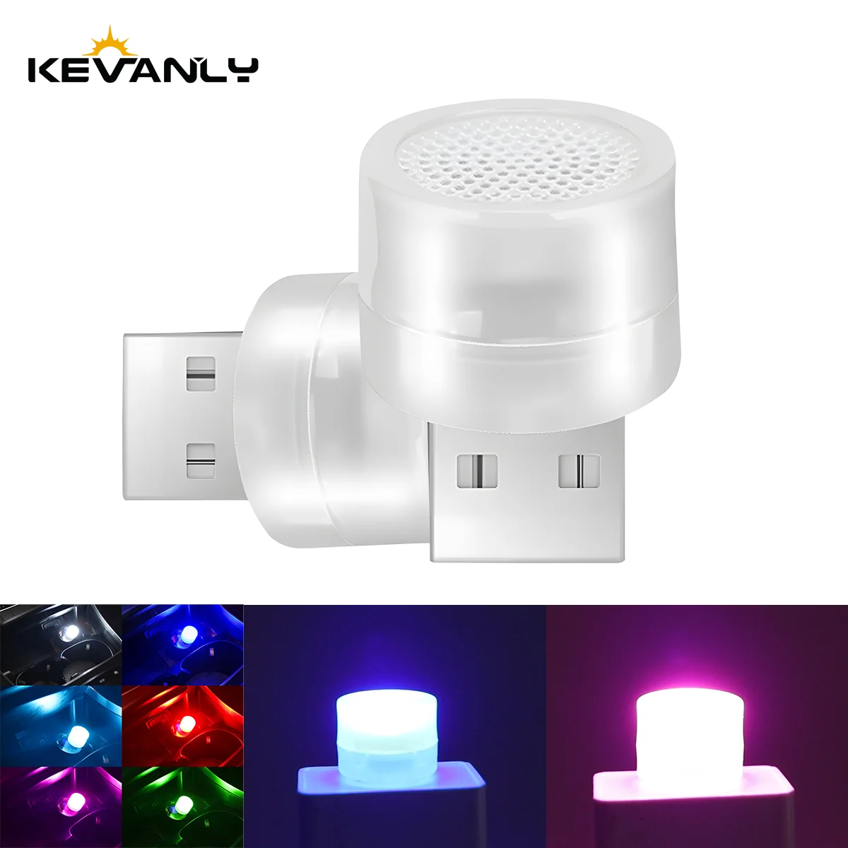 1x Car USB Led Light Mood Lamp Plug Play Universal LED Interior Atmosphere Light Auto Reading Lamp Decorations Decorative Strip