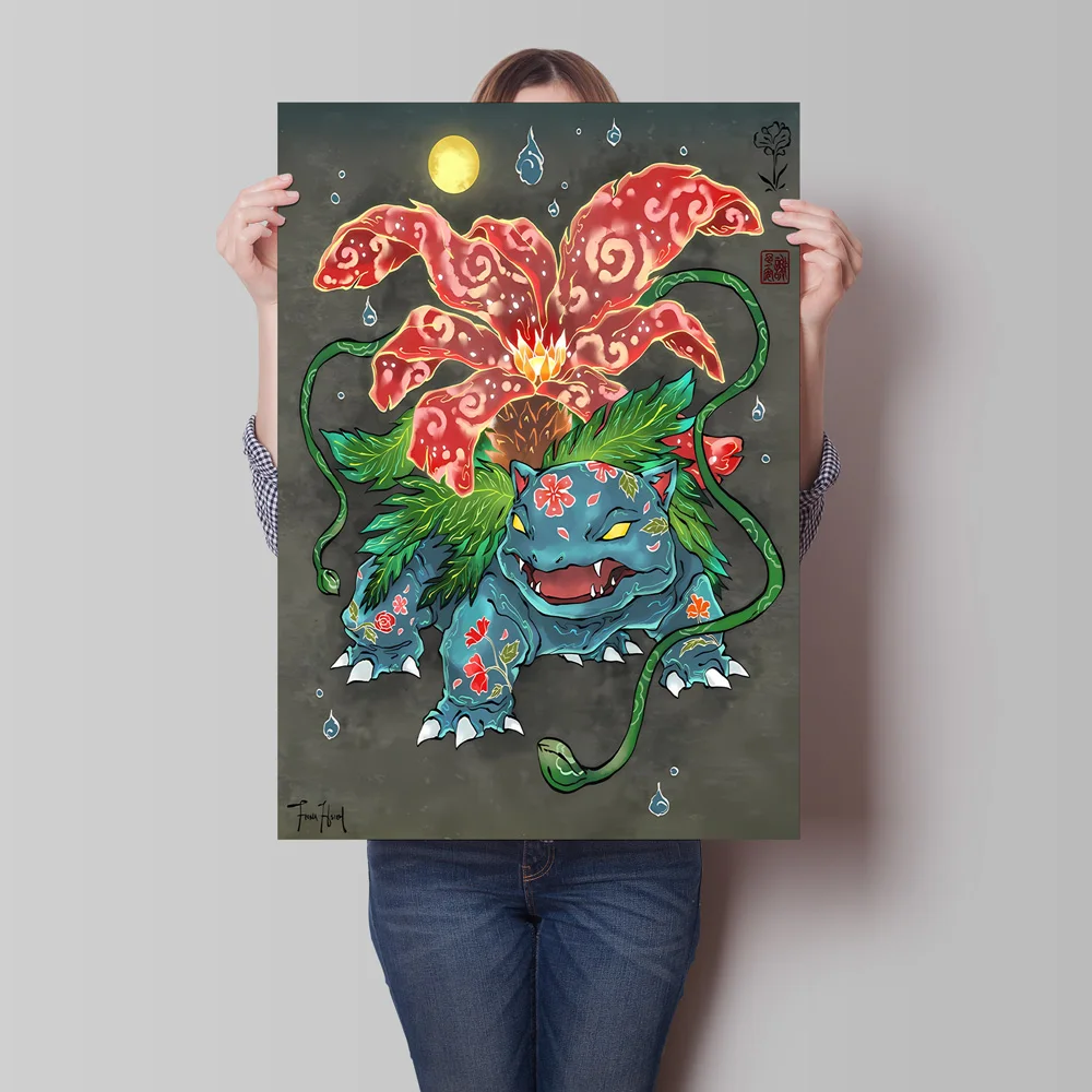 Gambar Kartun Pokemon Charizard Cetak Kanvas Anime Klasik Gambar Rumah Modern Poster Dekorasi Ruang Tamu Berbagai Ukuran