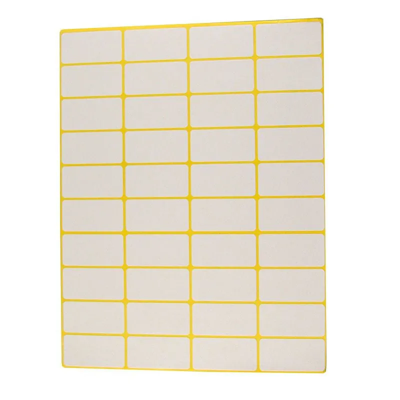 White Blank Paper Label Self Adhesive Sticker Labels Tags Writable Price Label Stickers Stationery Supplies 15 Sheets