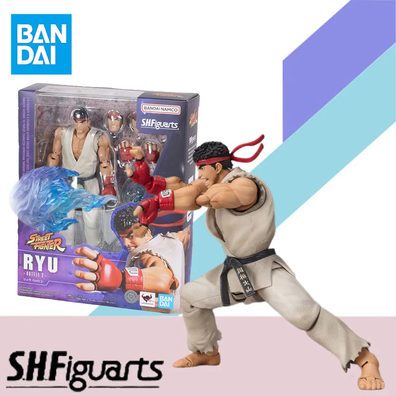 

In Stock Bandai Original S.H.Figuarts STREET FIGHTER RYU OUTFIT 2 Anime Action Figure Finished Model Kit Toy Gift For children