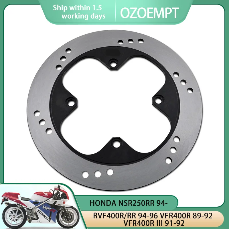 OZOEMPT Motorcycle Rear brake disc/plate Apply to HONDA NSR250RR 94- RVF400R/RR 94-96 VFR400R 89-92 VFR400R III 91-92