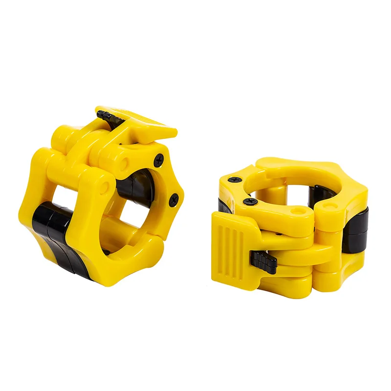 2.5CM 2pcs Barbell Clamps Spin Lock Collars Weight Bar Clips for Weightlifting Strength Training Gym Fitness Equipment image 3