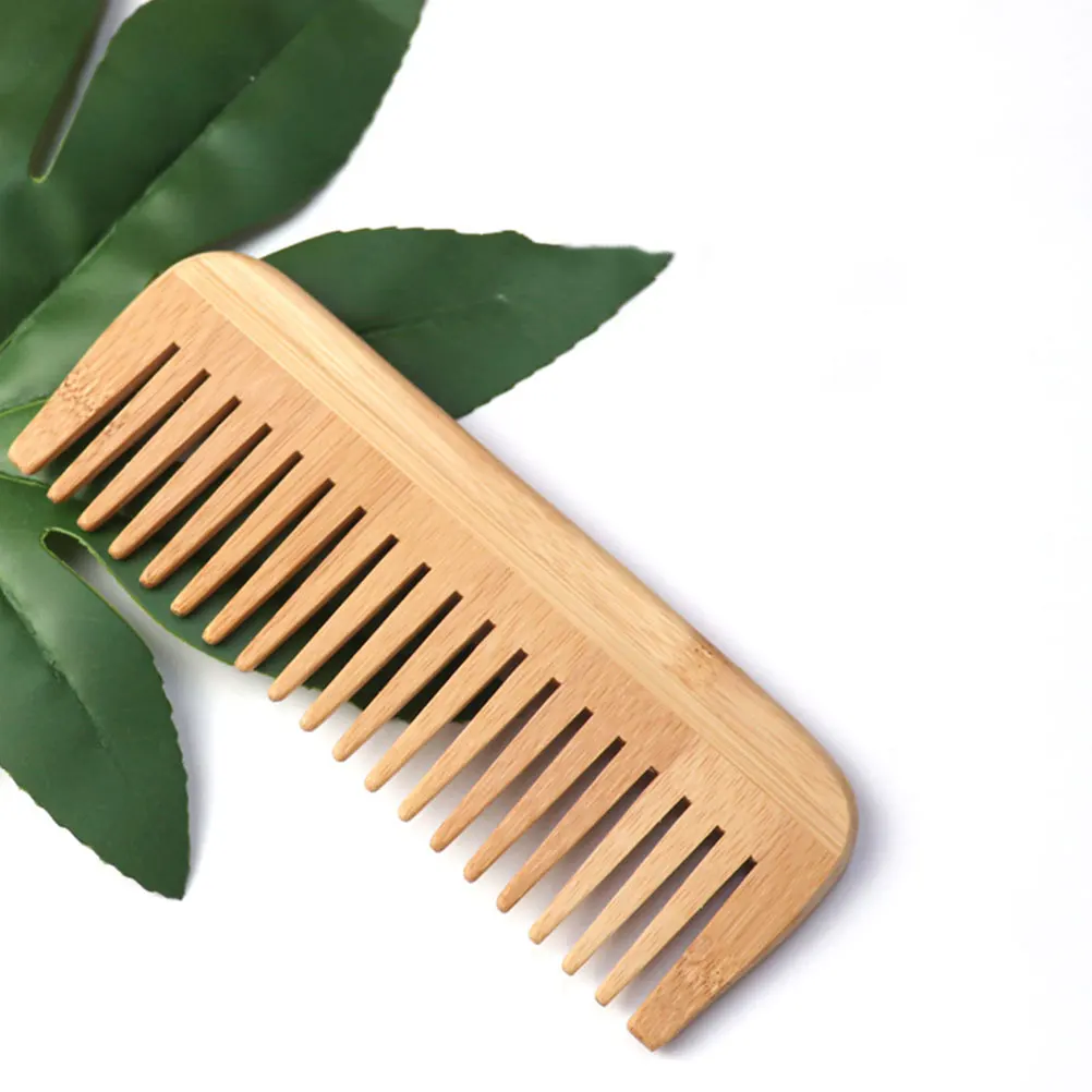 

2pcs Wooden Massage Combs Natural Detangling Anti-Static Scalp Comb Portable Head Comb For Women Durable Wide Tooth Hair Combs