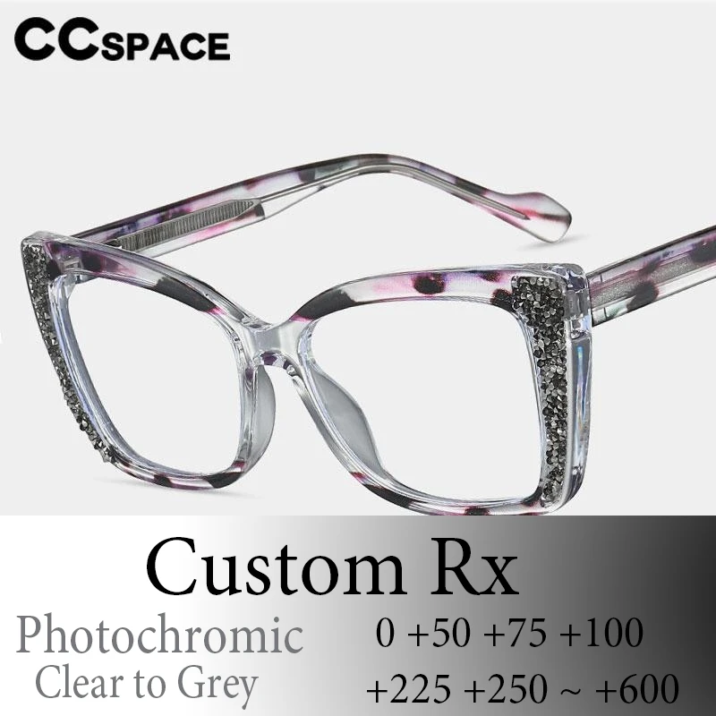 

P57461 Brand Design Photochromic Reading Glasses Square Tr90 Spring Hinge Optical Presbyopic Glasses Dioptric +50 +100 +300