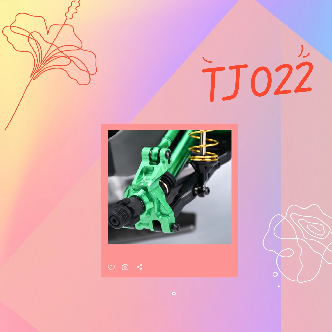 GPM 7075 Stopowe Tylnie Piasty Zawieszenia z Łożyskami Powiększonymi TRAXXAS 1/8 JATO 4X4 Vxl Brushless