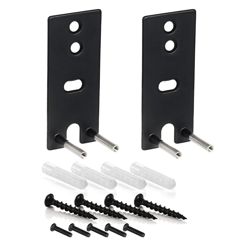 4X Steel Black Wall Mount Brackets Replacement For Omnijewel Lifestyle 650 & Surround Speakers 700