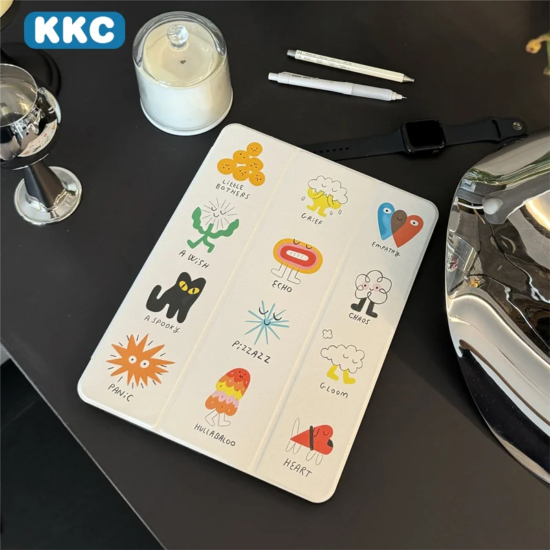 

Folding magnetic protective shell INS For iPad 9/8/7th Gen 10.2-inch/iPad Pro 10/11th A16 2025/11in 2018-2025 2026 M4 Cover