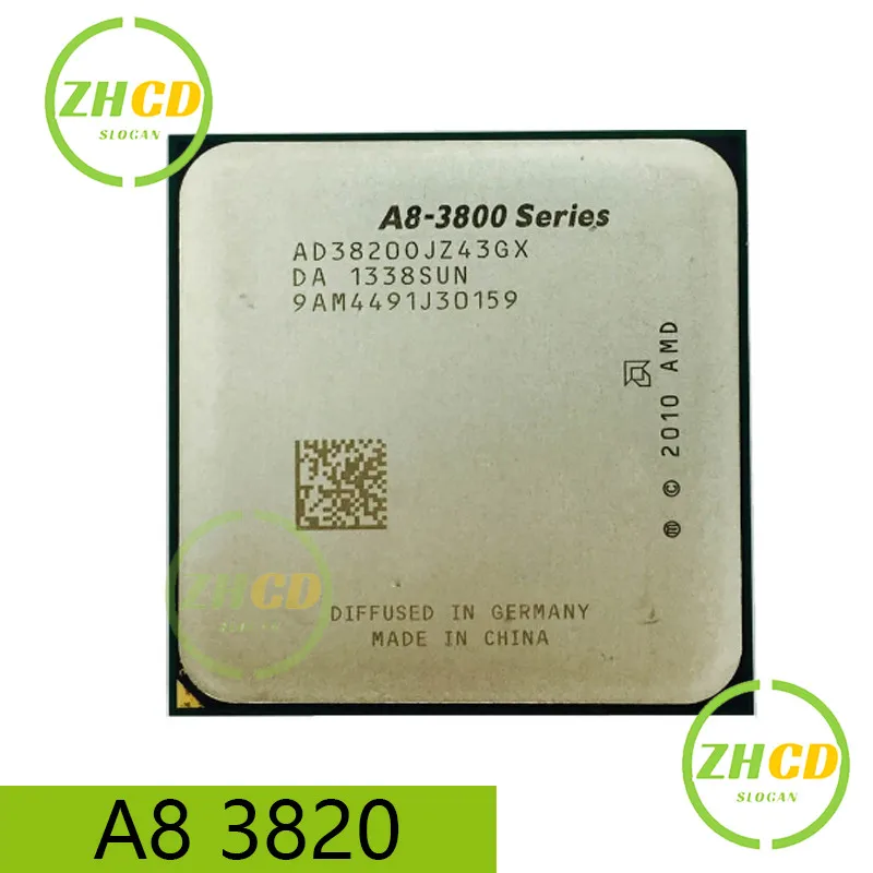 AMD For A8-3820 A8 3820 2.8GHz quad-core CPU Processor AD3820OJZ43GX Socket FM1