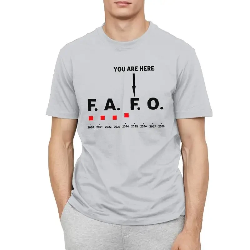 Funny Around and Find Out FAFO You Are Here Graph 2025 T Shirt