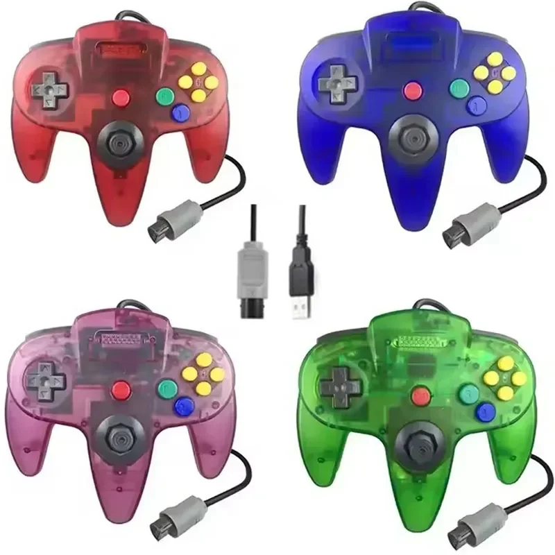 Classic Wired for Nintend N64 Gamepad Console /USB Port for N64 Controller Joystick for N64 Console Wired Gamepad Controller