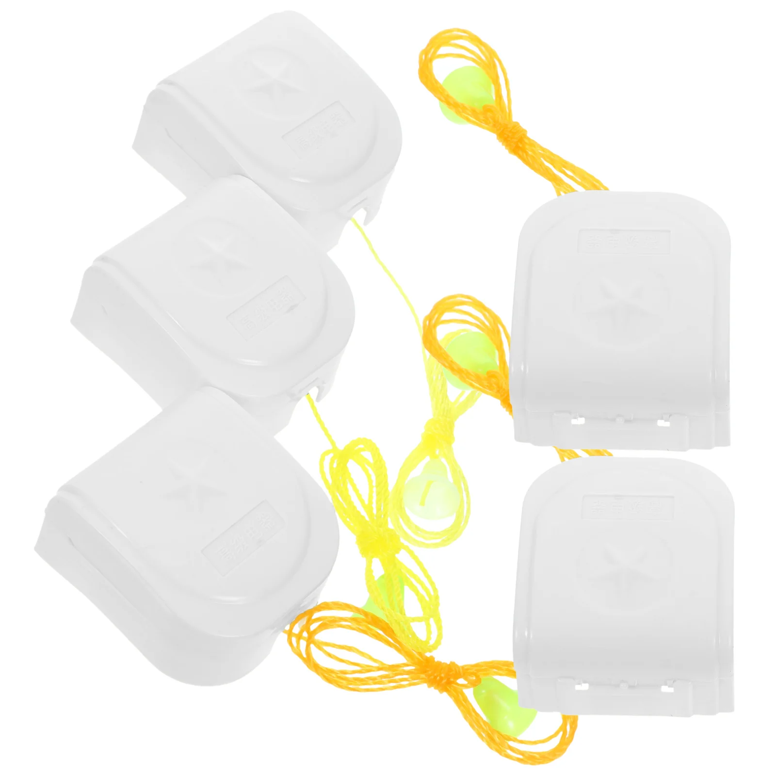 

5Pcs Pull Cord Switch Premium Plastic Light Pull for Ceiling Fan Lamp Wall Mount Use Replacement Repair Kit Sturdy and Reliable