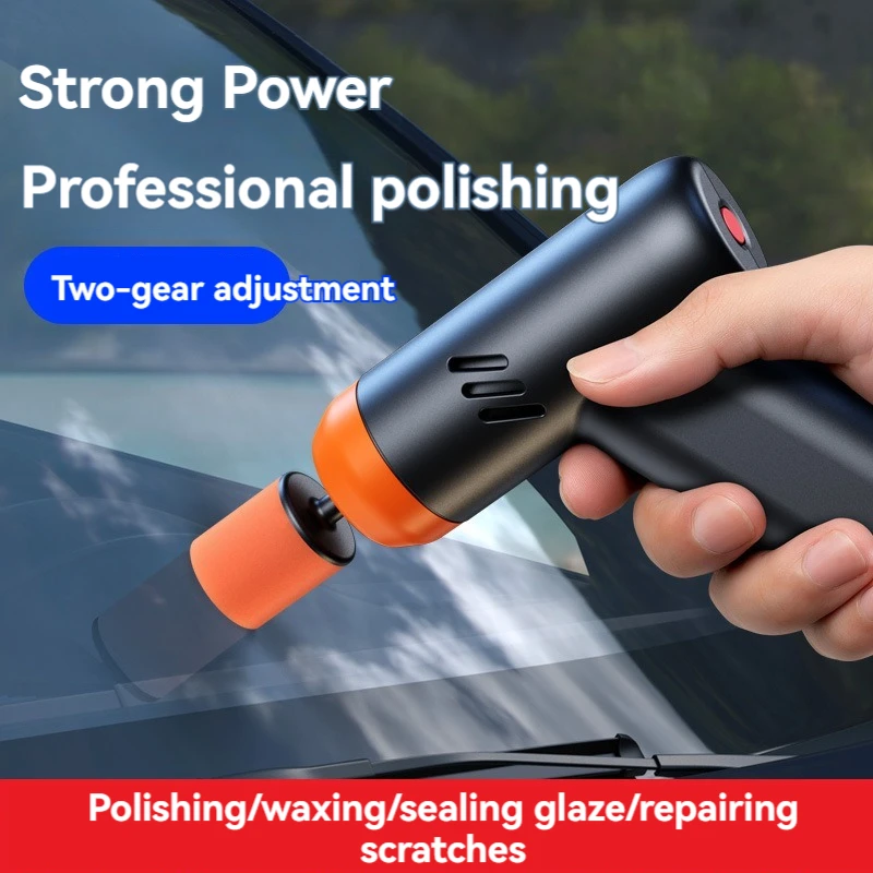 Electric Wireless Car Polisher Multi-functional Car Polishing Machine  Adjustable Speed Scratches Repair Waxing Tools