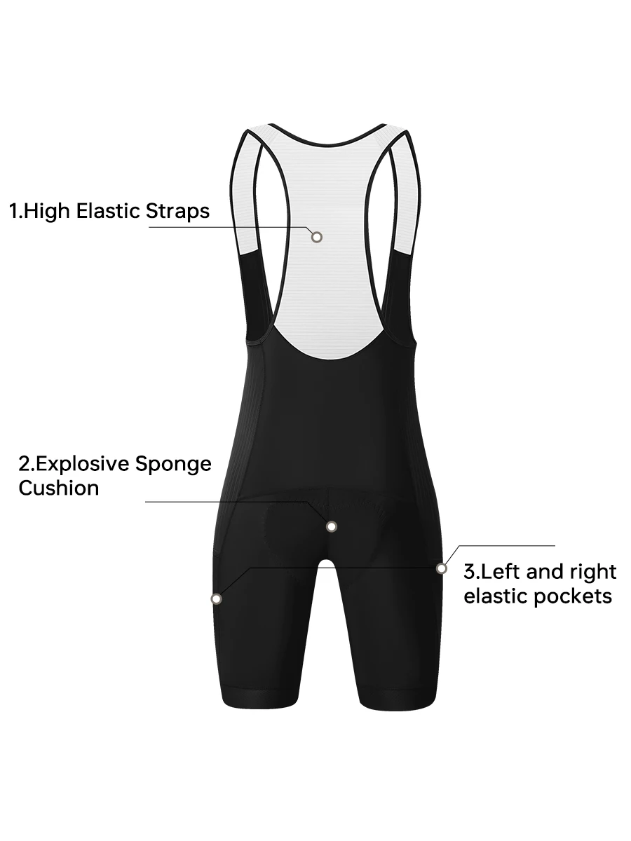 X-TIGER Herren-Radtrikot-Shorts, Sommer, hochtailliert, schnell trocknend, Radtrikot-Shorts für MTB, Rennrad, mit Taschen – Detail 5