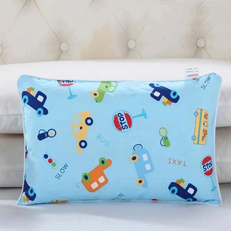 2022 New Cartoon Style Children Pillowcase Soft Cotton Baby Pillow Dust Cover Kindergarten Lunch Break Single Pillow Four Season