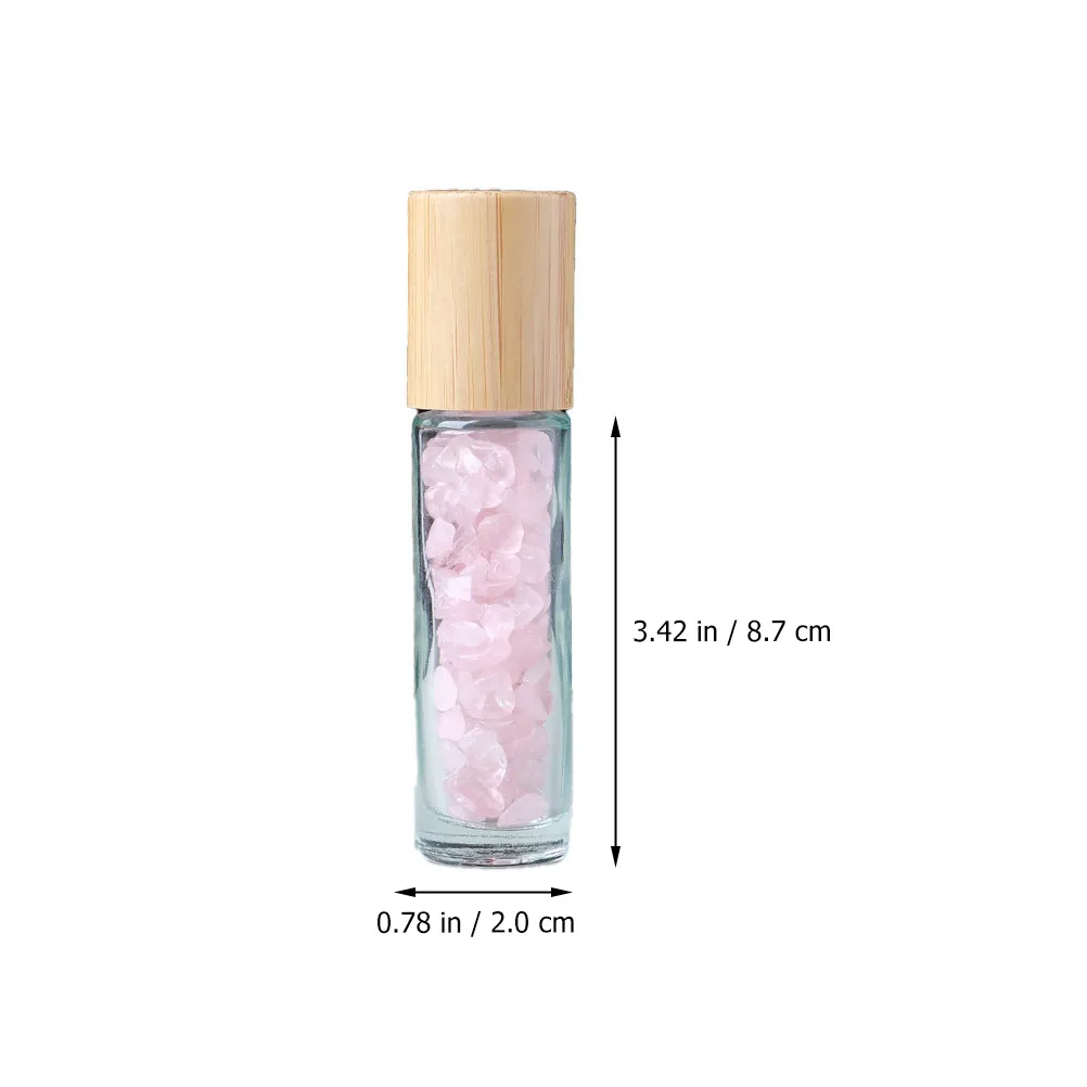 5Pcs Glass Roll-on Bottles Essential Oil Roller Bottle Leakproof Corrosion Resistant Pocket Size for Travel Perfume Samples DIY