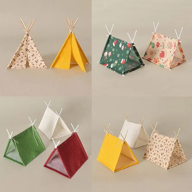 1:12 Scale Camping Tent Model Decoration Simulated Outdoor Tent Ornament Ob11 Doll Doll Small Tent Photo Props