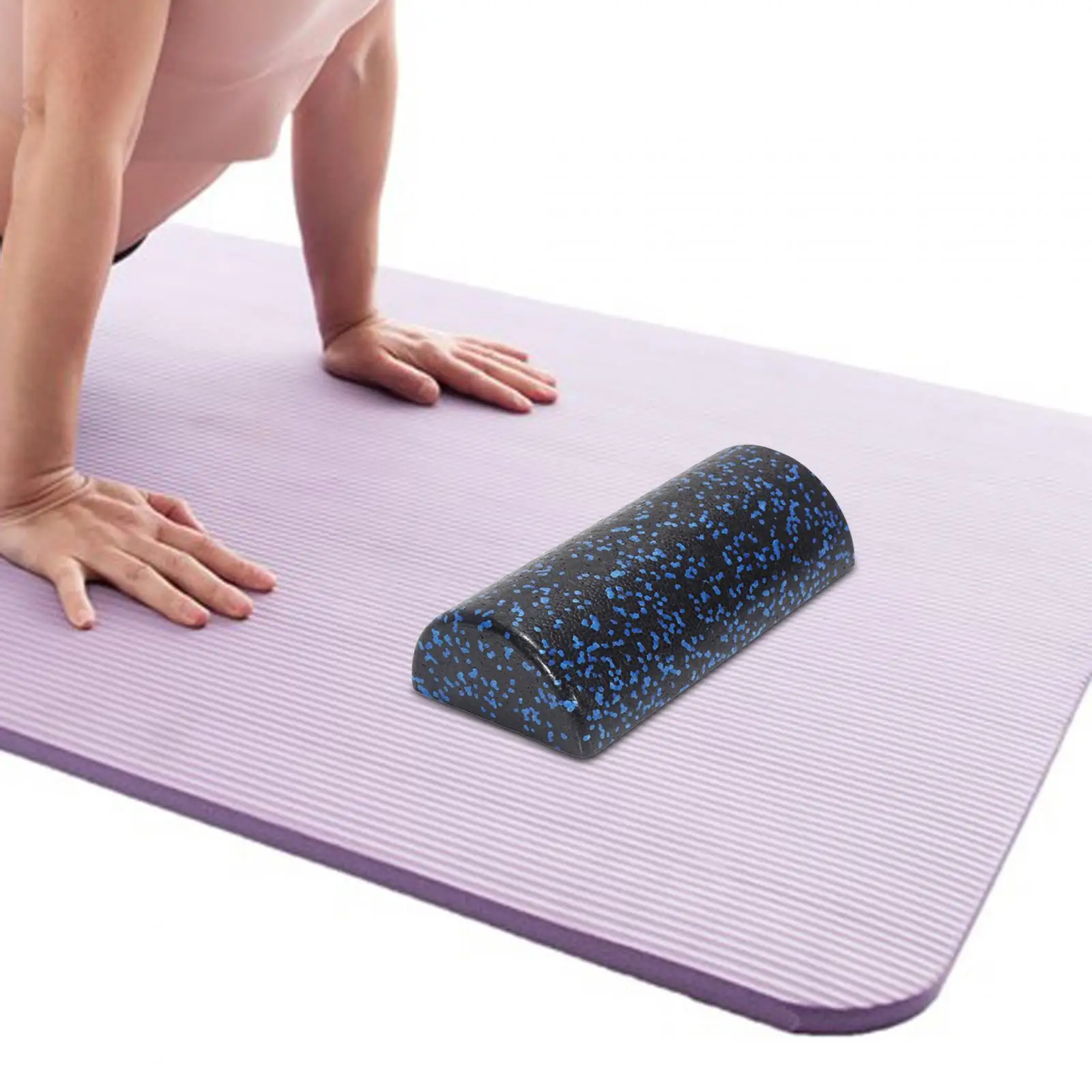 Half Round Foam Roller Neck Back Legs Foot Massage Yoga Blocks Durable Portable Half Roller Foam Yoga Column Roller for Workout