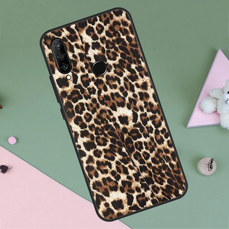 Leopard Print Case For Huawei Nova Y60 Y61 Y70 Y90 Nova 11i 8i 3i 5T 9 10 SE P20 P30 P40 Lite Mate 60 Pro