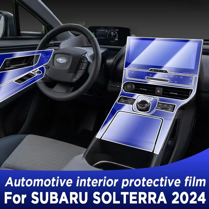 

For SUBARU SOLTERRA 2024 Gearbox Panel Dashboard Navigation Automotive Interior Protective Film TPU Anti-Scratch Accessories