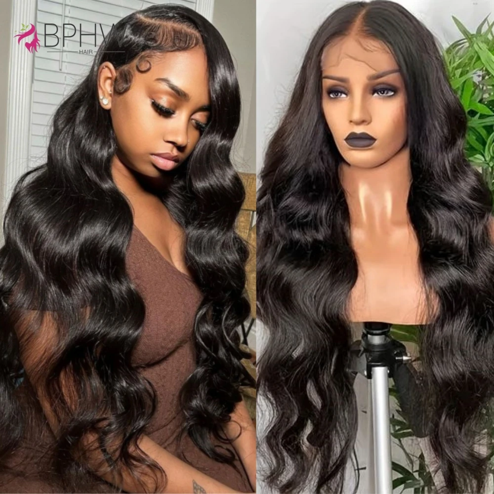 

13x4 Lace Front Wig Body Wave Human Hair Wigs For Women Pre Plucked HD Transparent Lace Wigs Peruvian Hair 30Inch Long Wigs BPHW