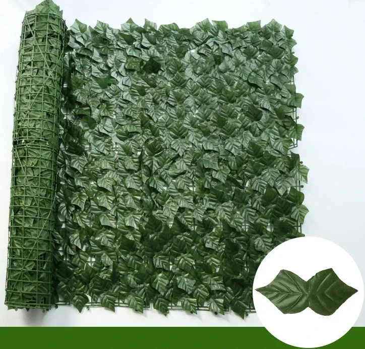 100X300cm Kunstmatige Klimop Hek Plant Gras Wandpaneel Faux Groen Blad Hedge Privacy Scherm Outdoor Huis Tuin balkon Decor