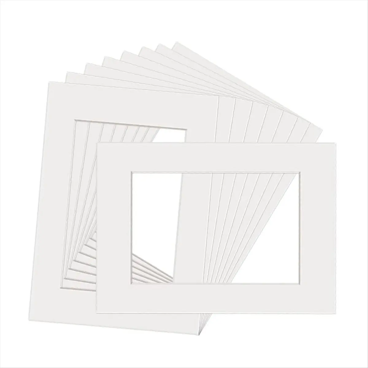 A89X A3 Mount Picture Frame Mounts 10 PCS Picture Photo Mounts Frame Mats White Photo Mounts for Picture Posters Display