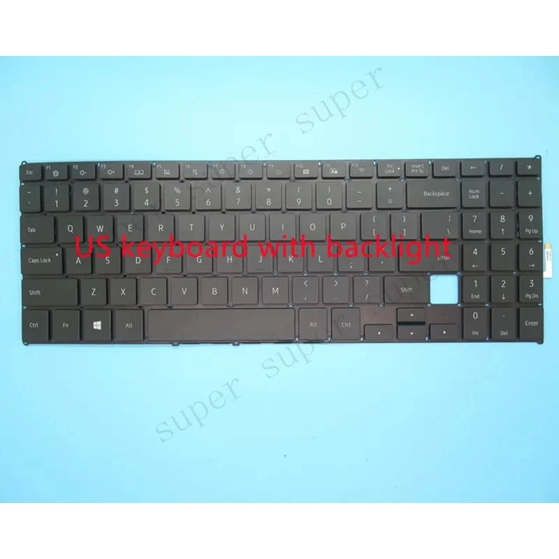 S+New  for Samsung NP760XBE NT760XBE NT760XBV NP750XBE 750XBV Laptop Keyboard KR US BR Language With Backlight