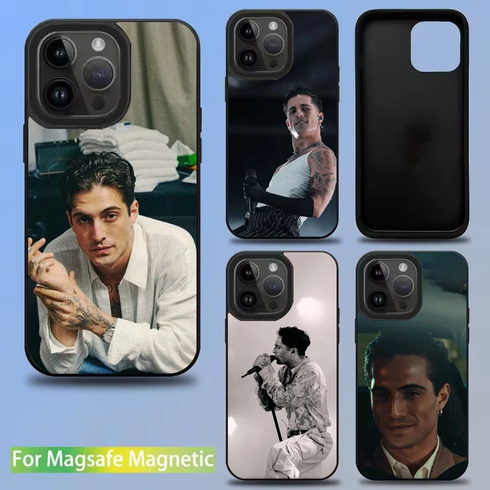

Maneskin Damiano David Phone Case For IPhone 16 15 14 13 12 11 Pro Mini Max Soft Magnetic Cover