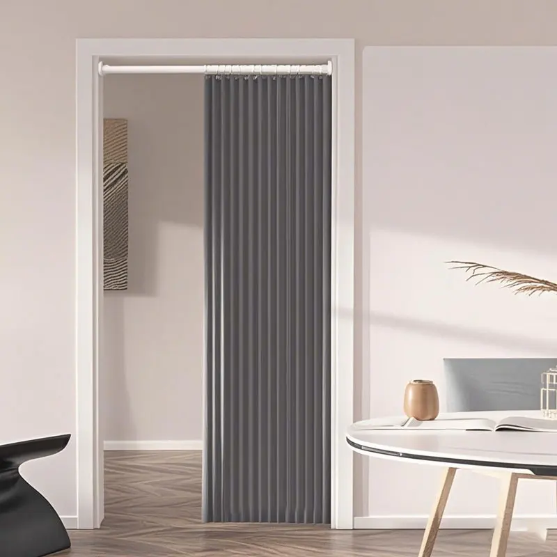 Room Divider Doorway Curtain for Tea Room and Balcony, Folding Privacy Partition Panel with Soft Drape and Home Decor