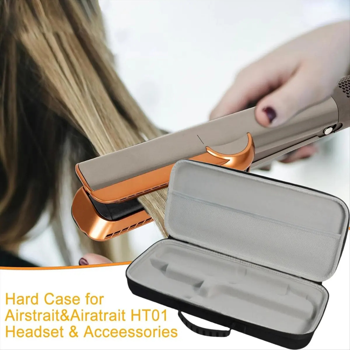 BRILLIANT BRILLIANT Travel Carrying Case for Airstrait HT01 Hair Straightener Accessories Tools Hard Case Waterproof Storage Bag - Aliexpress Deal